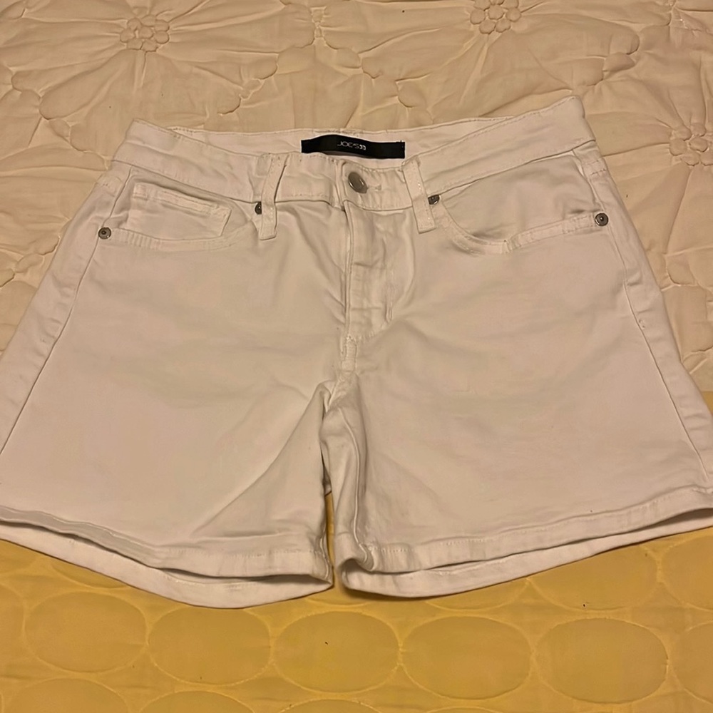 Joes jeans white denim shorts mini shorts